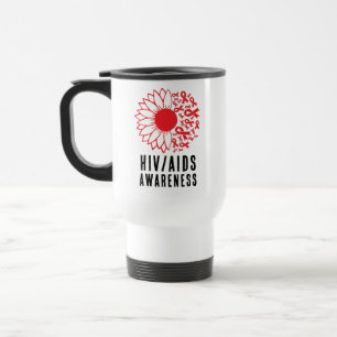 World AIDS Day Awareness   HIV Awareness Travel Mug