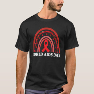 World Aids Day Awareness rainbow T-Shirt