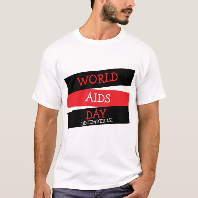 World Aids Day December 1st Button Shirt (Front)