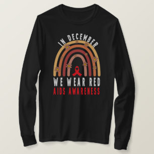 WORLD Aids Day, December Awareness,HIV Warrior,Re T-Shirt