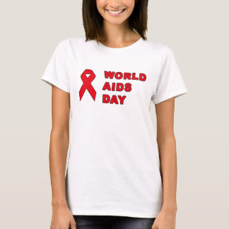 World Aids Day - Red Ribbon HIV T-Shirt