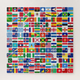 World All Countries Nation Flags  Jigsaw Puzzle