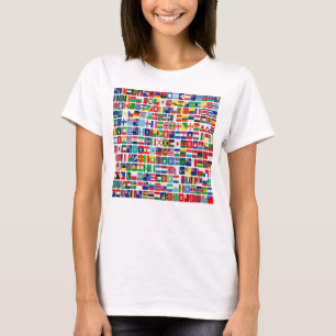 World All Countries Nation Flags T-Shirt