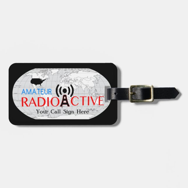World Amateur Radio Active  Luggage Tag (Front Horizontal)