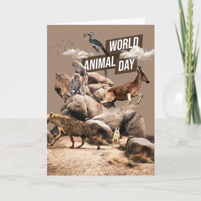 World Animal Day Card (Front)