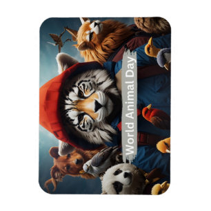 World Animal Day Magnet