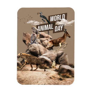 World Animal Day Magnet