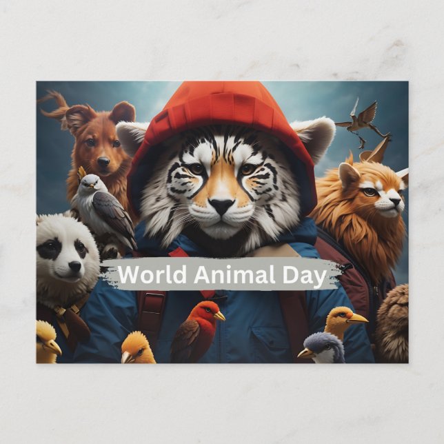 World Animal Day  Postcard (Front)