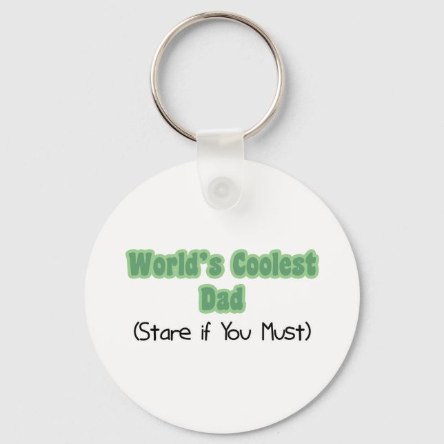 World's Coolest Dad Key Ring (Front)