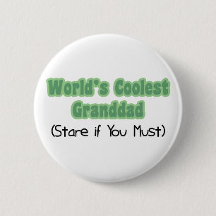World's Coolest Granddad 6 Cm Round Badge