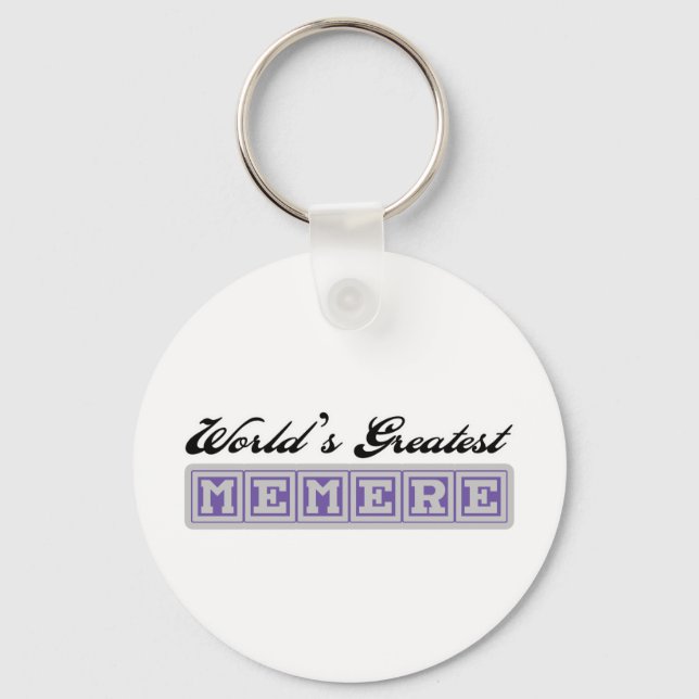 World&apos;s Greatest Memere Key Ring (Front)