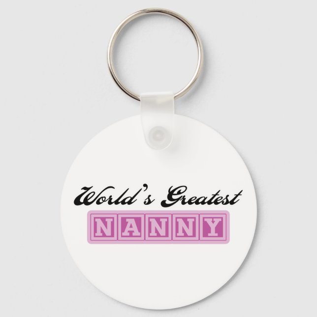 World&apos;s Greatest Nanny Key Ring (Front)