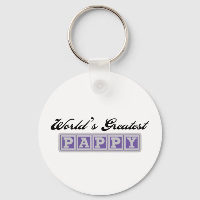World's Greatest Pappy Key Ring (Front)