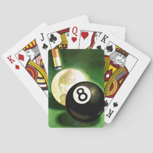World as Cue Ball Playing Cards