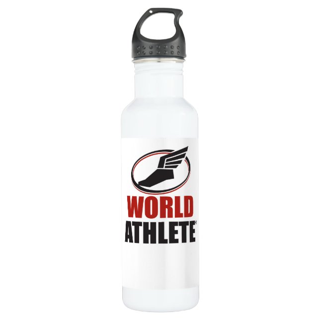 World Athlete® Custom Water Bottle (Front)