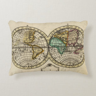 World Atlas Decorative Cushion
