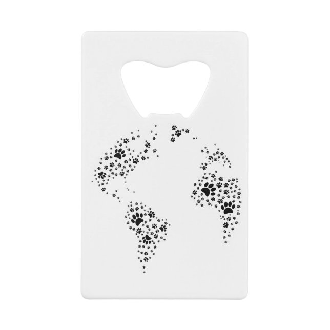 World Atlas Dog Paw Prints (Front)