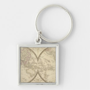World Atlas Map Key Ring