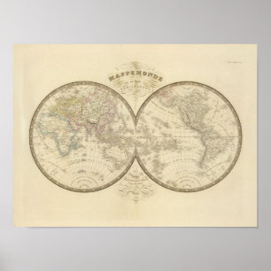 World Atlas Map Poster