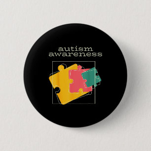 World autism awareness 2 april autism bee cute 6 cm round badge