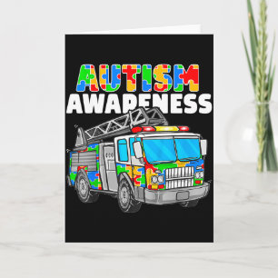 World autism awareness 2 april autism cute fire card