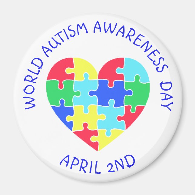 World Autism Awareness Day April 2nd Magnet (Front)