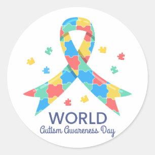 World Autism Awareness Day Classic Round Sticker