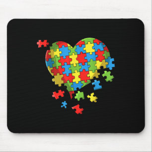 World Autism Awareness Day Heart Mouse Mat