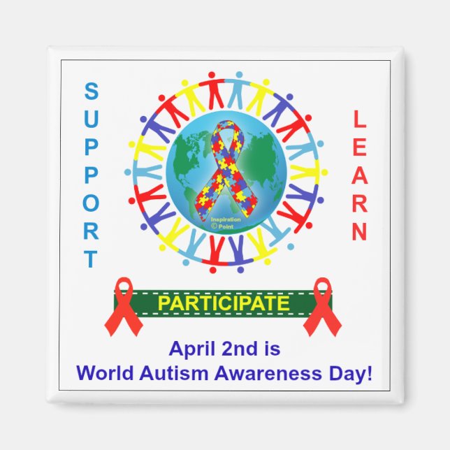 World Autism Awareness Day Magnet (Front)