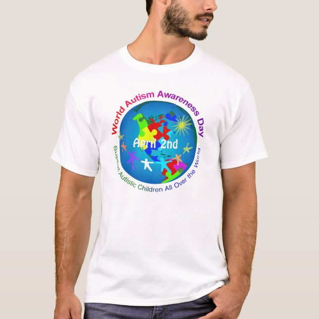 World Autism Awareness Day T-Shirt (Front)