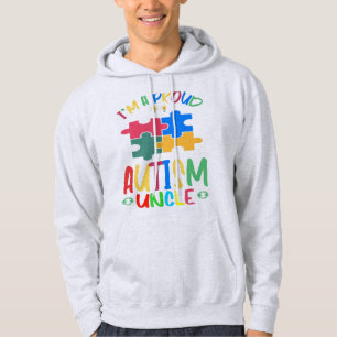 World autism awareness month I'm A Proud Uncle Aut Hoodie