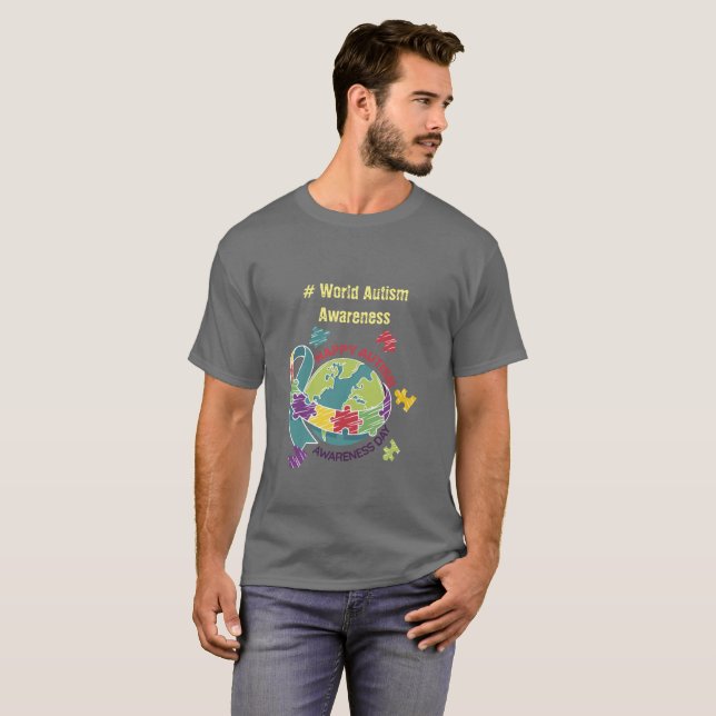 World Autism Awareness T-Shirt (Front Full)
