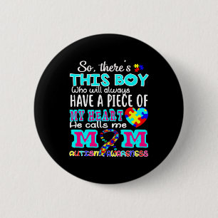 World Autism Day Shirt Autism Awareness 6 Cm Round Badge