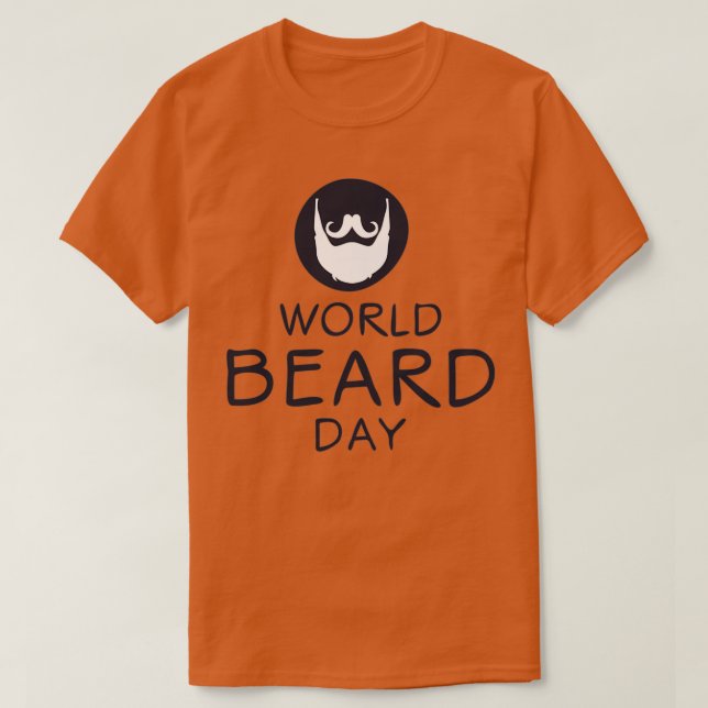 World Beard Day held on 4 September 1 T-Shirt (Design Front)