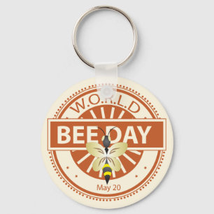 World Bee Day Key Ring