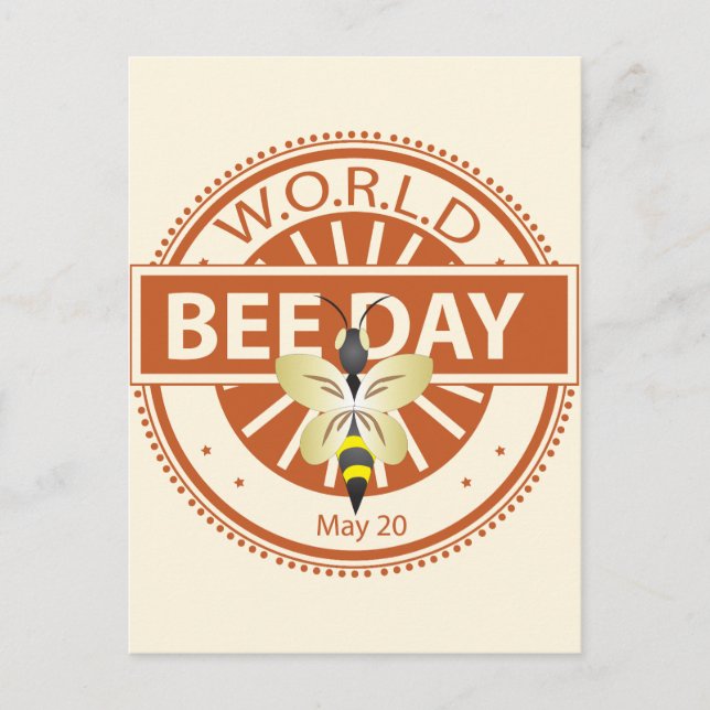 World Bee Day Postcard (Front)