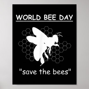 World Bee Days - Save The Bees - Environmental Poster
