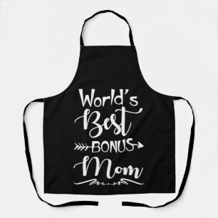 World Best Bonus Mom Ever Cute Stepmom Apron