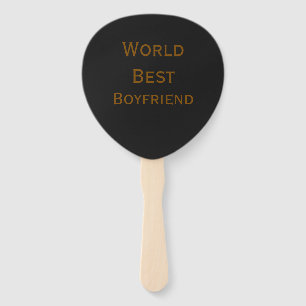 World best boyfriend husband man valentine's day m hand fan