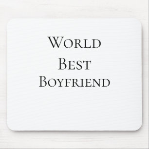 World best boyfriend husband man valentine's day m mouse mat