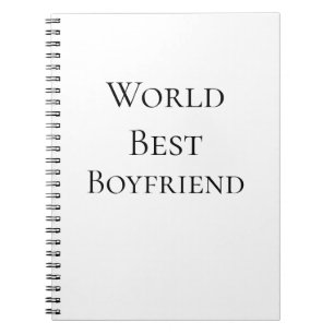 World best boyfriend husband man valentine's day m notebook