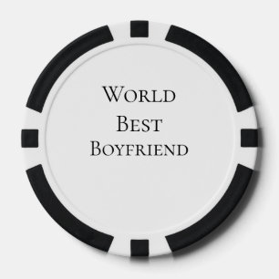 World best boyfriend husband man valentine's day m poker chips