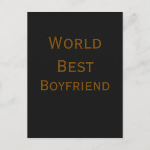 World best boyfriend husband man valentine's day m postcard