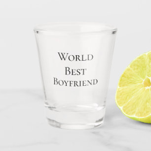 World best boyfriend husband man valentine's day m shot glass