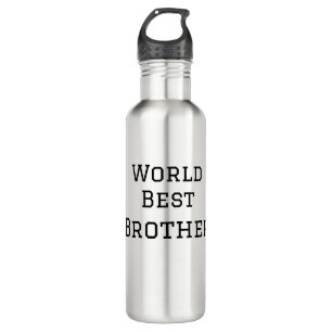 World best brother add name text sports text simpl 710 ml water bottle
