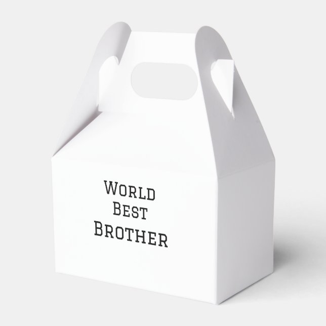 World best brother add name text sports text simpl favour box (Front Side)