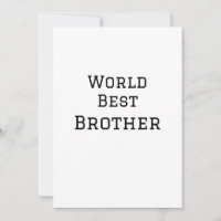 World best brother add name text sports text simpl
