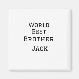 World best brother add name text sports text simpl magnet