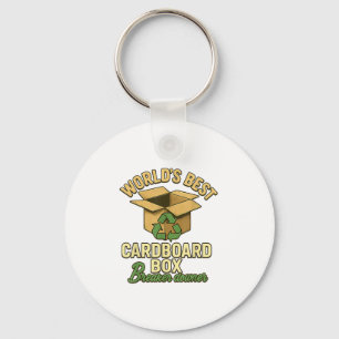 World Best Cardboard Box Breaker Downer Funny Eco Key Ring