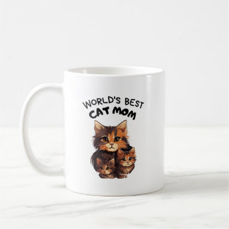 world best cat mum coffee mug